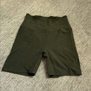 Olive Green Women's Biker Shorts